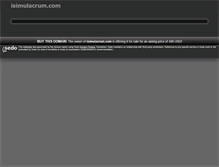 Tablet Screenshot of isimulacrum.com